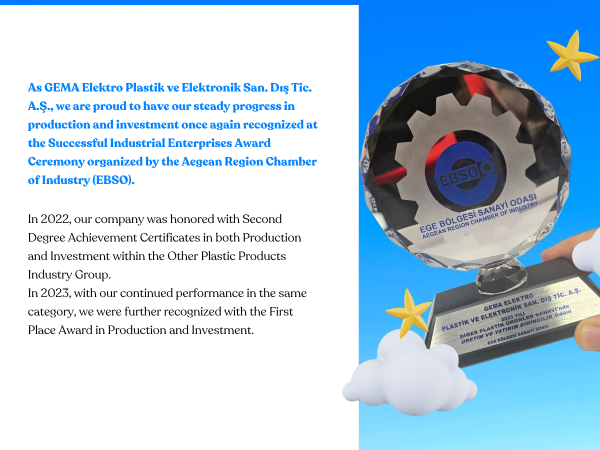 Ege Bölgesi Sanayi Odası Başarılı Sanayi Kuruluşları Ödül Töreni